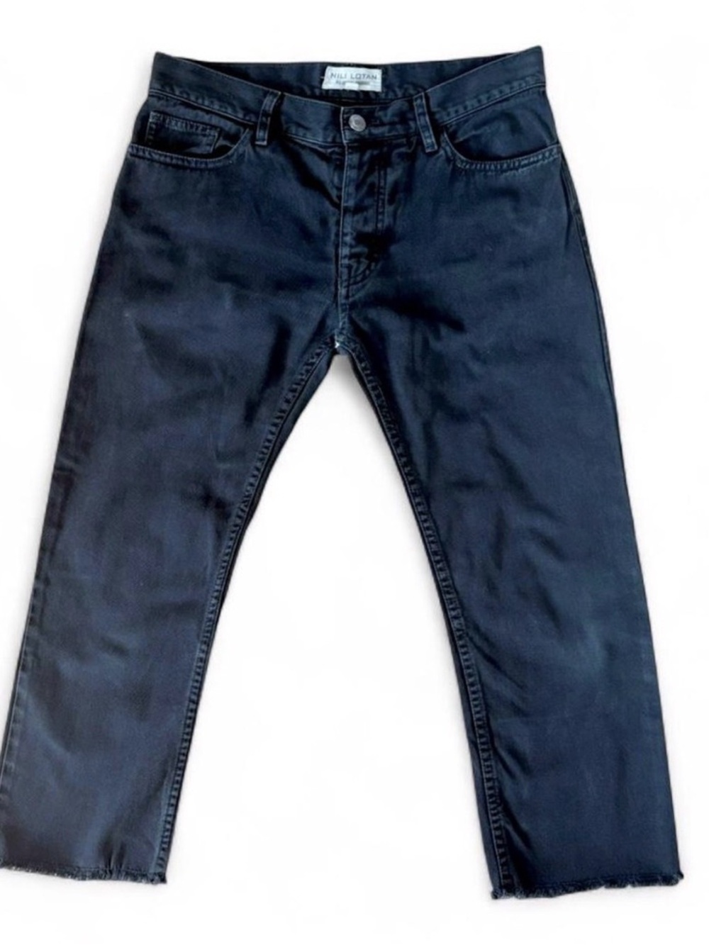 Nili Lotan Black Slim Straight Leg Jeans ARCHIVAL N.L ISSUE-2609888